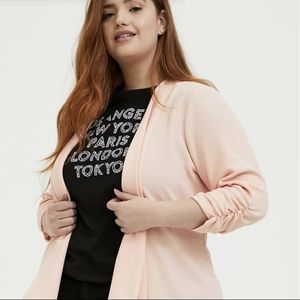Torrid 5 Peach/Pink Blazer